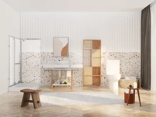 Beige bathroom