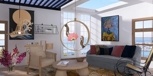 Skylight living room idea 💡
