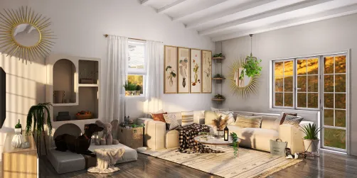 tan/ gold living room