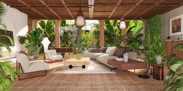 Green living with tropical style