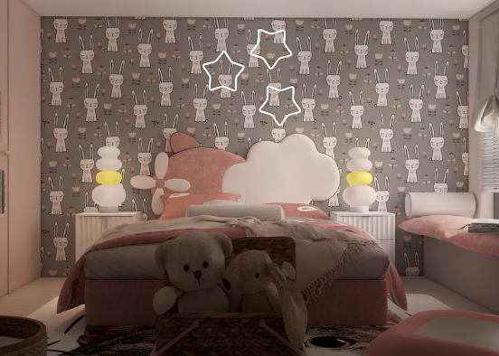 Tween girl’s bedroom💕 Design Rendering