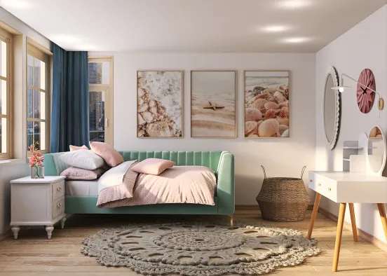 Aesthetic Pink Bedroom Design Design Rendering