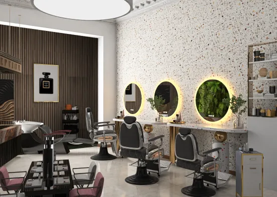 # Espaço de Beleza Moderno Renderização de Design
