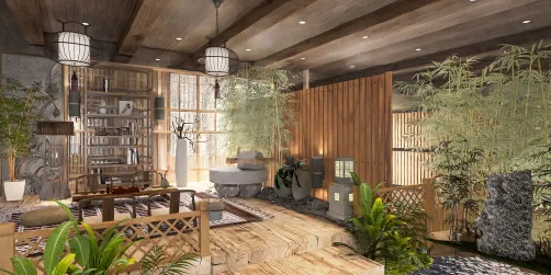 Japanese tea room 🌿