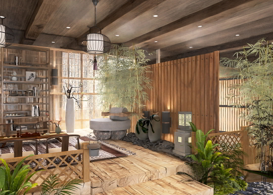 Japanese tea room 🌿 Design Rendering