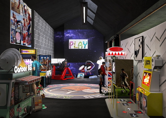 “The Playground Arcade” Design Rendering