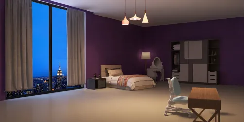 Quarto Feminino,Simples.