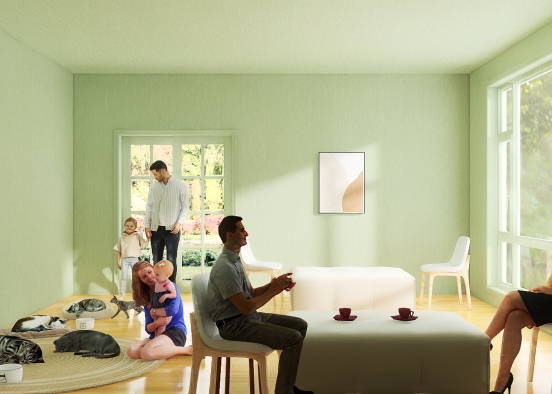 CAT CAFE  Design Rendering