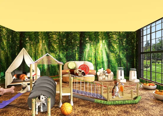 Doggy's Dream Play Room Design Rendering