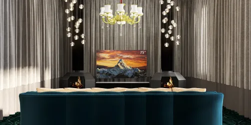 winter living room interior design 