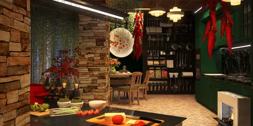 The chef's home kitchen