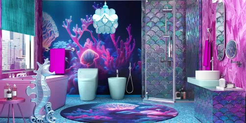 Undersea Bath For A Little Mermaid