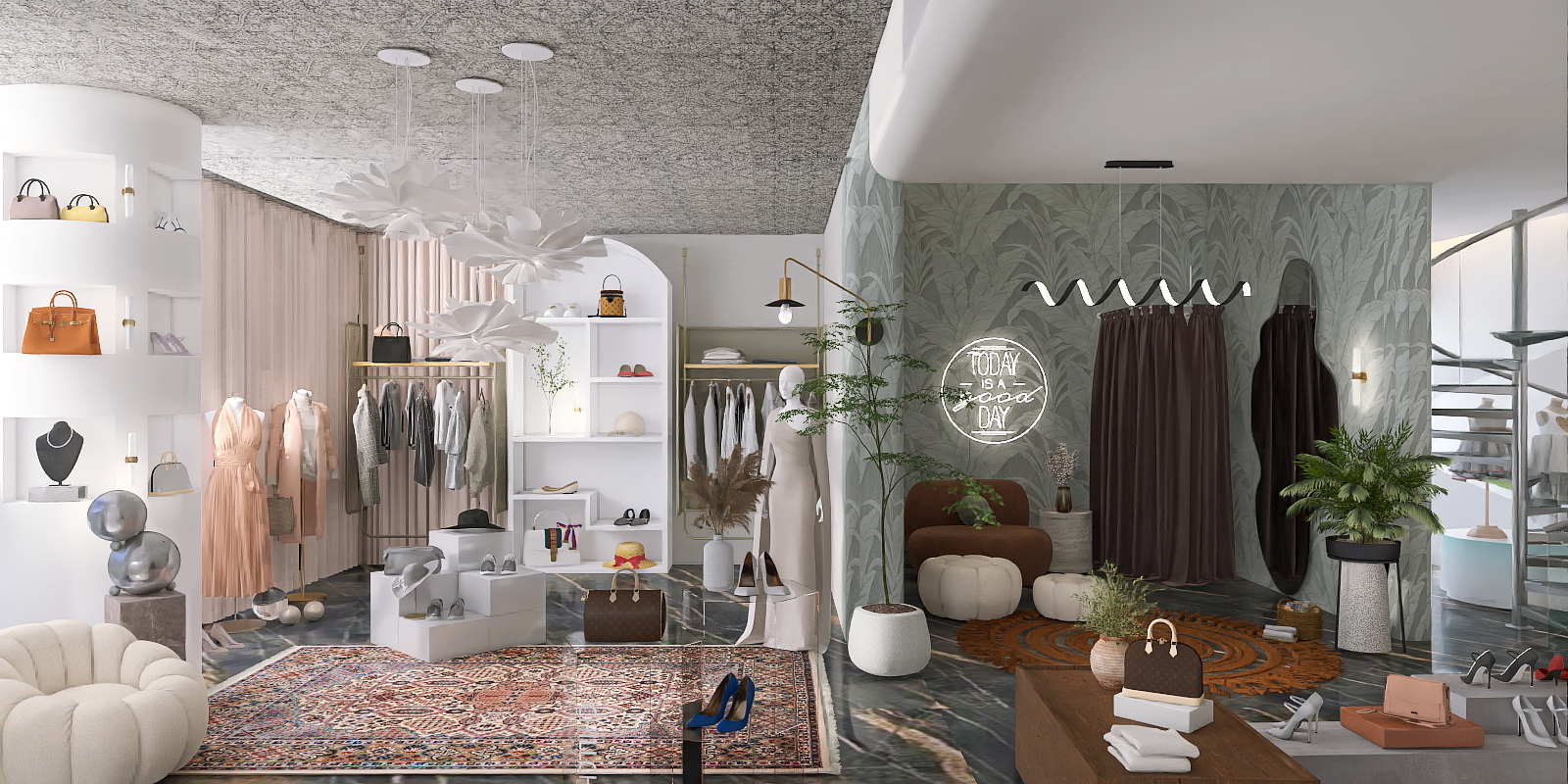 stylish fashion shop by the coast 