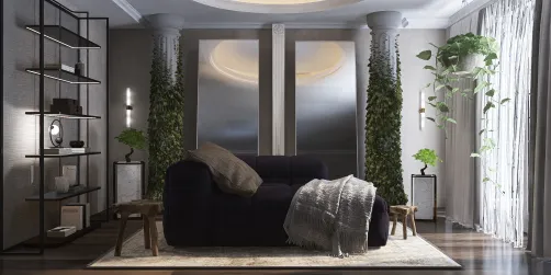 earthy lounge room