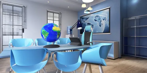 blue office 