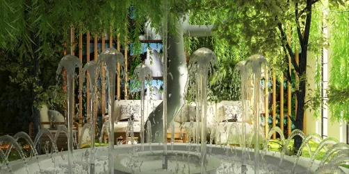 fountain landscape