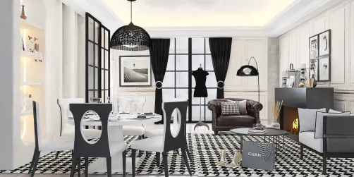 Chanel style apartment in Paris