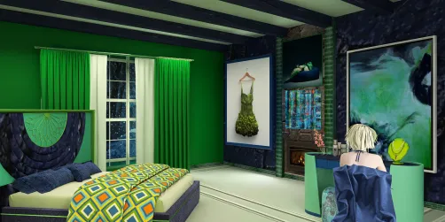 Not warm to navy matching 
green is hopeless🙆🙂‍↕