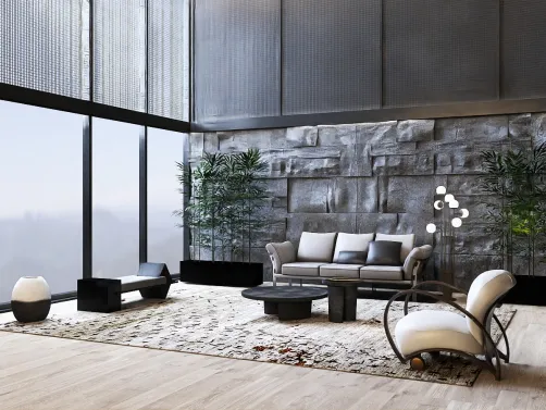 Contemporary styled living area 