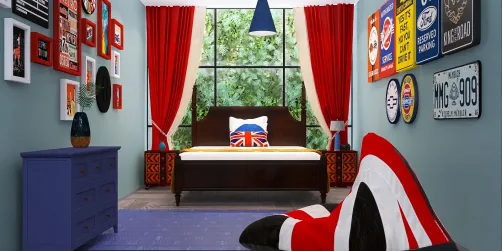 Red and blue 

