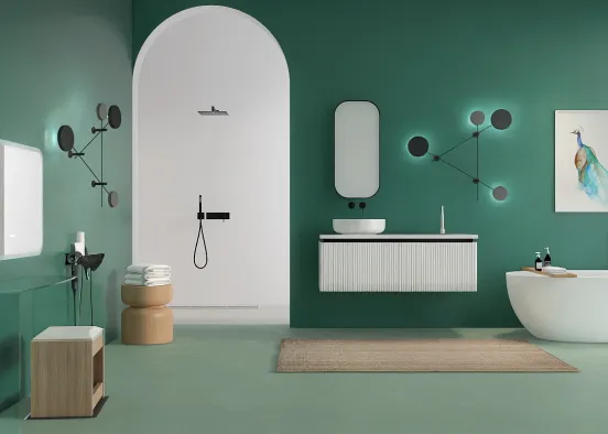 Future Serenity Bathroom Design Rendering
