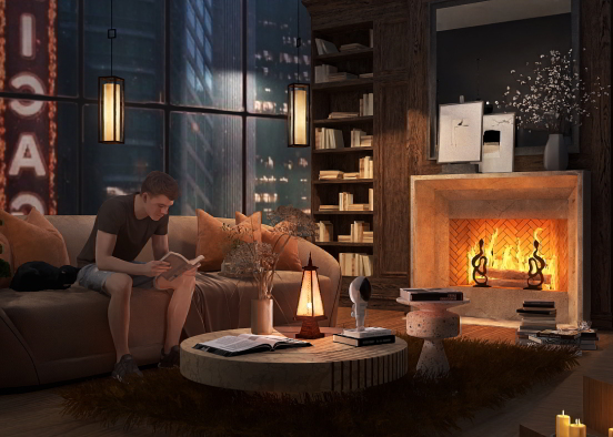 Relaxed at home Design Rendering