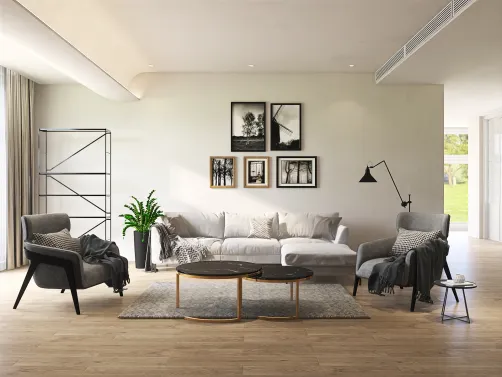 Cozy Grey Living Room