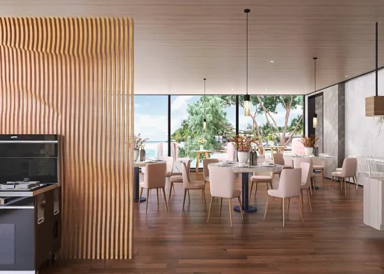 # Fancy restaurant  Renderização de Design