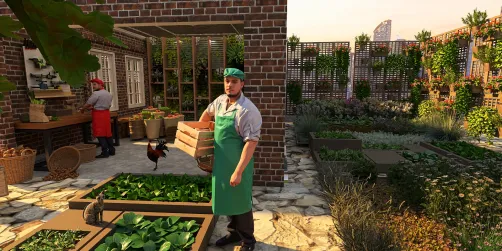 Urban farmer😼🐓🐇