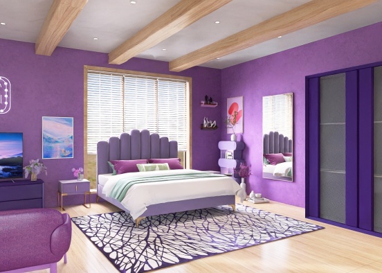 purple Room Design Rendering