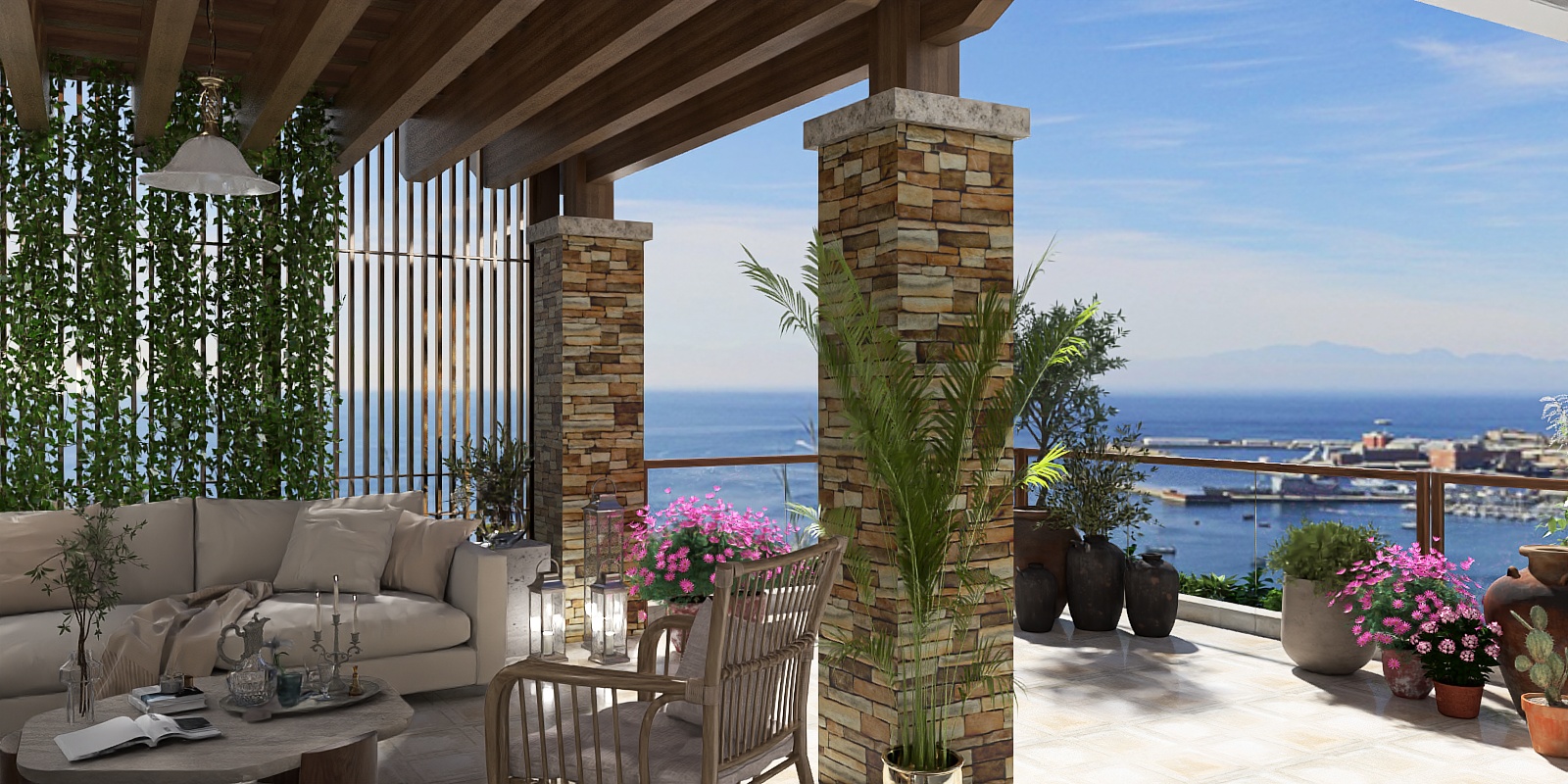 Summer at the mediterranean sea