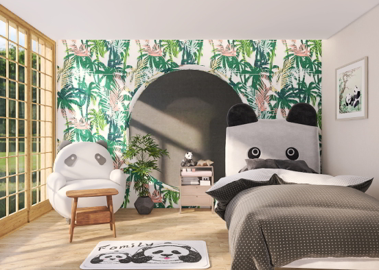 🐼 panda room  Design Rendering