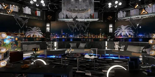 "Black Diamond" Livingroom ✨ 🌃