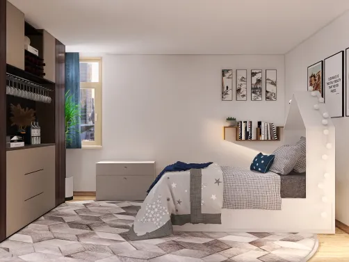 simple bedroom decor idea

