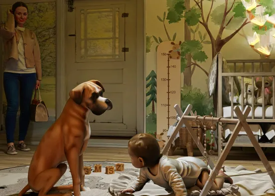 # Baby & dog Renderização de Design