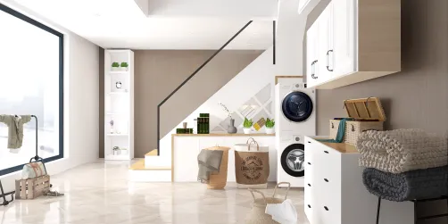 under stairs