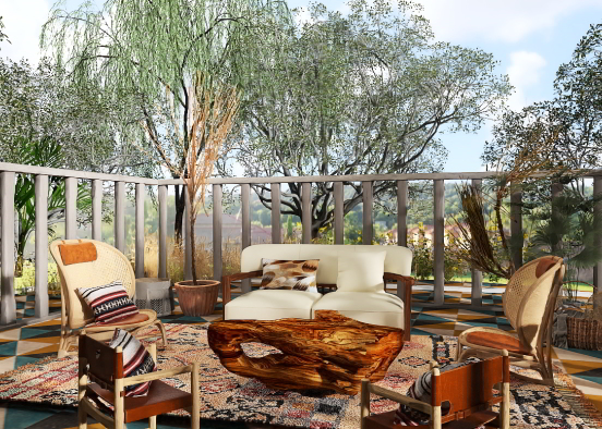 Safari terrace Design Rendering