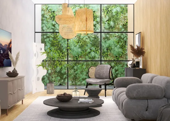# Organic Cement Interior Визуализация дизайна