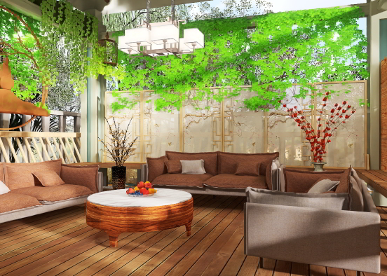 Garden Seating Area 🌲🌳🌿 Design Rendering