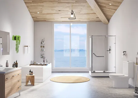 bathroom 🤍🪵 Design Rendering