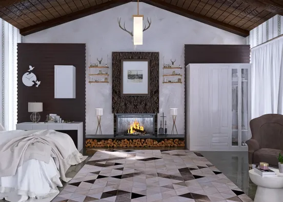# winter cabin  Renderização de Design
