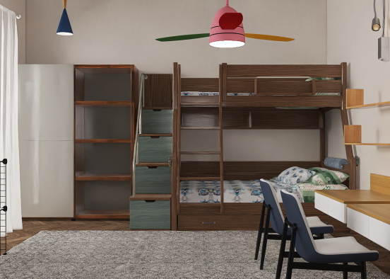 House for rent (Student) : Bedroom Design Rendering