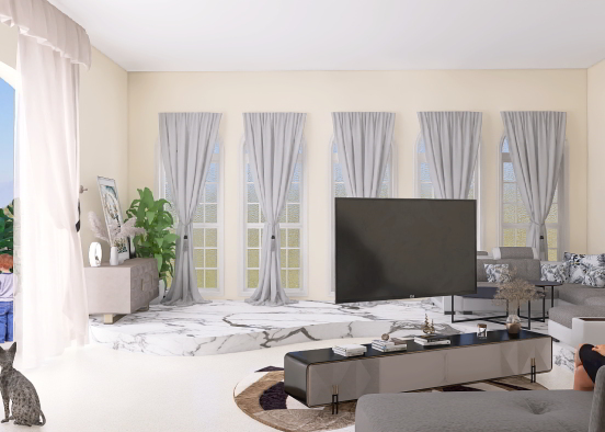 ~Living Room~ Design Rendering