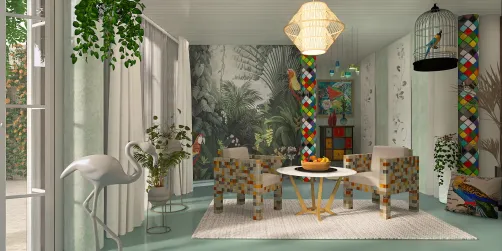 Tropical breakfast nook 