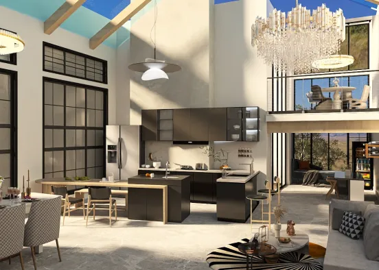 # open and light spaces Renderização de Design