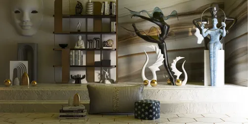 COZY ARTISTIC ROOM
