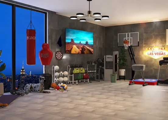 just a quick gym build Design Rendering