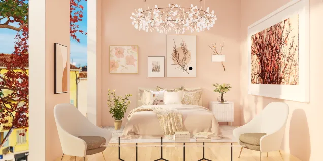 Pink Loft Bedroom