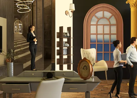# work time Renderização de Design