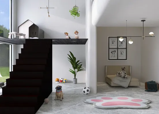Dog dream house Design Rendering